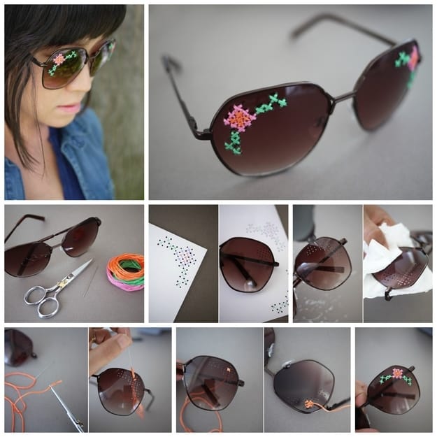 Embroidered sunglasses