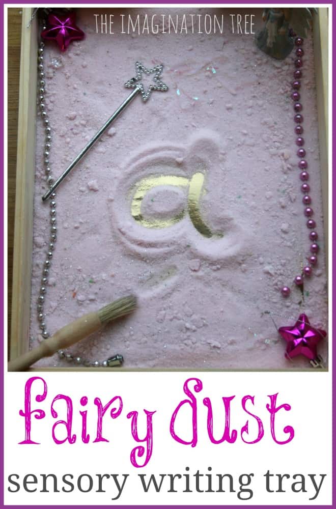 Fairy dust writing tray