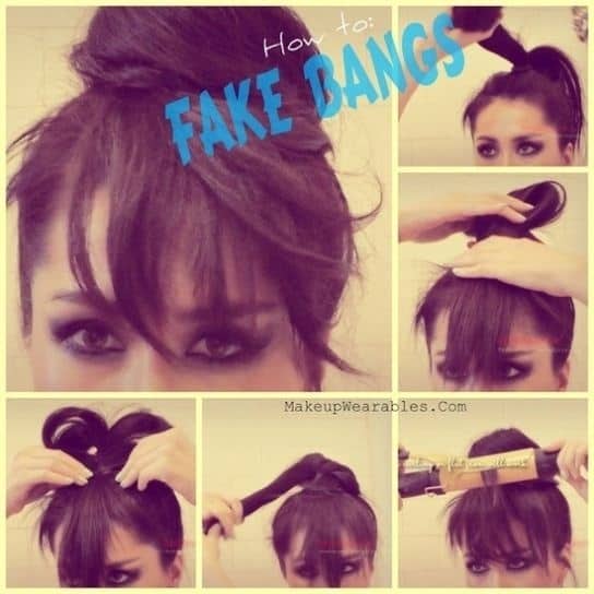 Fake bangs