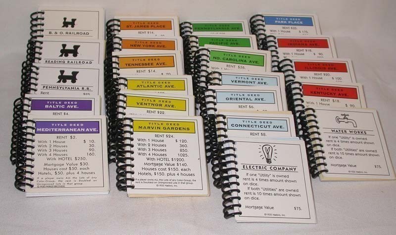 Game card notebooks