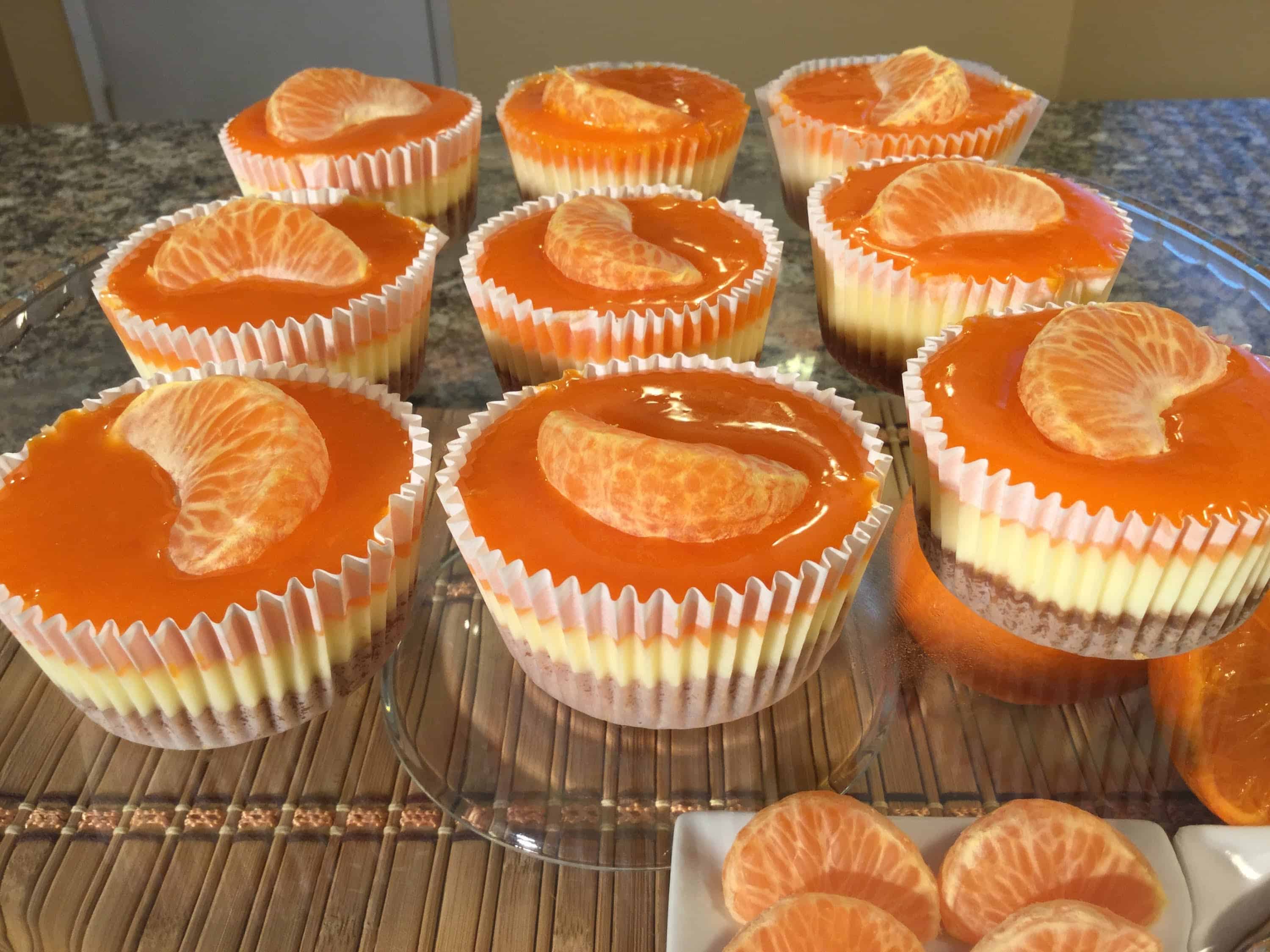 Mandarin orange cheesecake cupcakes