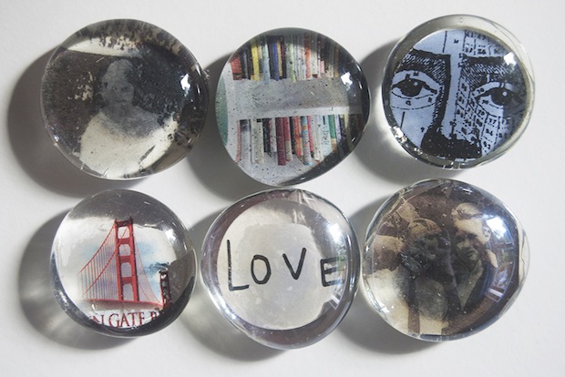 Marble photo magnets