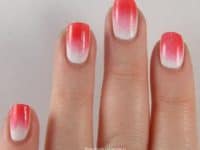Neon pink to white sponge gradient 200x150 Pretty and Chic: 15 Manicures that Embrace Pink Panache