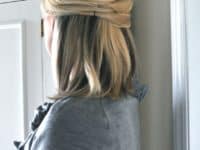 Pinned criss crossing 200x150 Deceivingly Easy Hairstyles for Busy Mornings