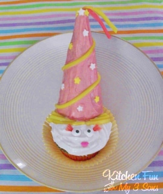 Princess cone cupcakes
