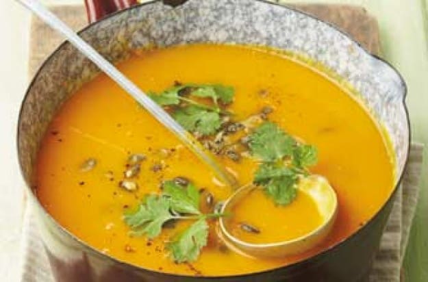 Pumpkin and orange soup