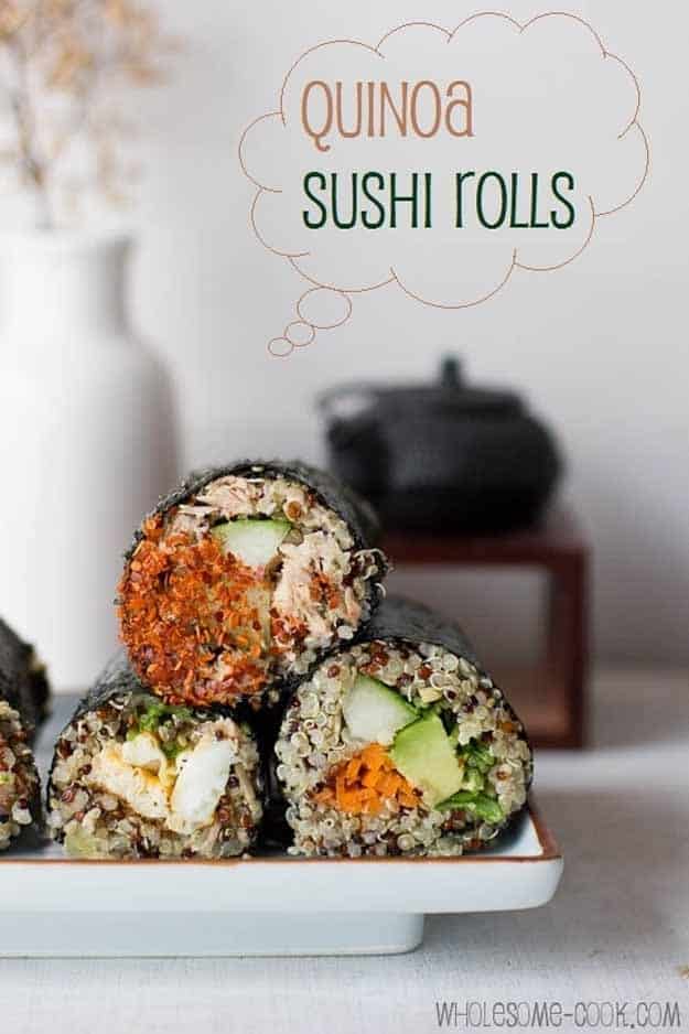 Quinoa sushi rolls