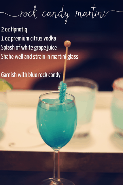 Rock candy martini