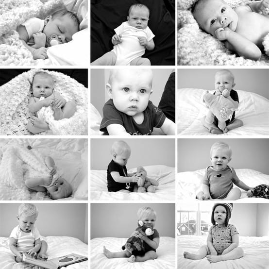 Monthly baby pictures