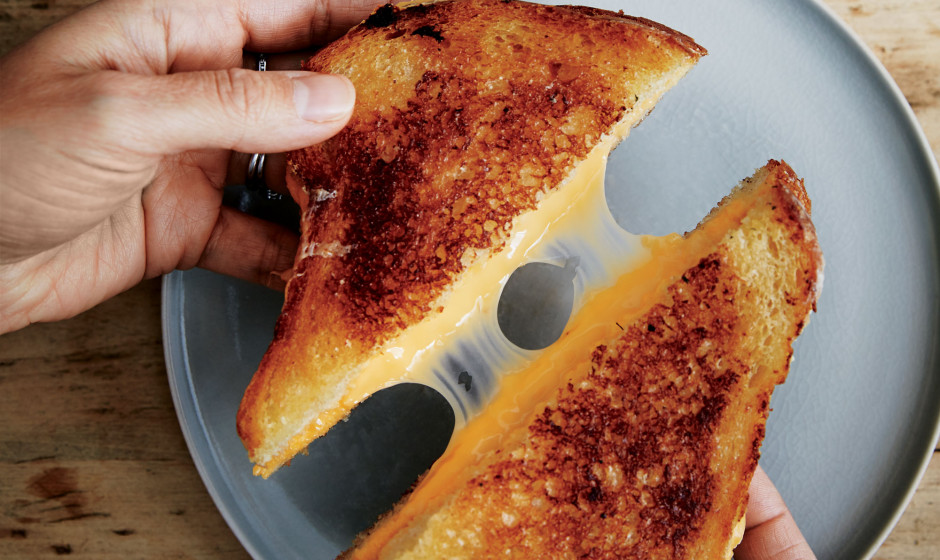 Simple grilled cheese