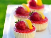 Strawberry lemonade cheescake cupcakes 200x150 Refreshing Lemonade Recipes To Enjoy In The Sun!