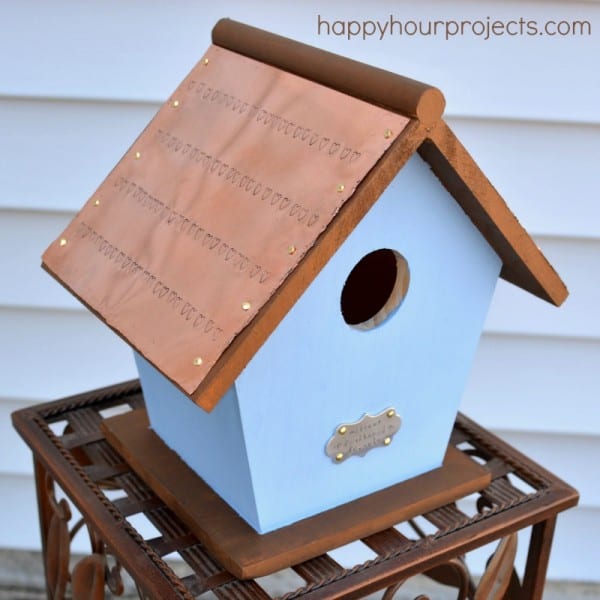 Copper roof birdhouse DIY