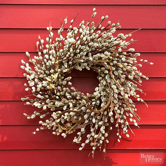 Pussy willow wreath