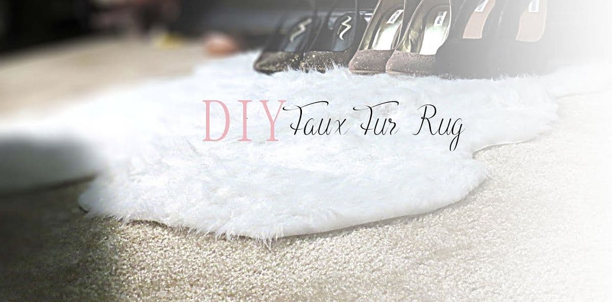DIY faux fur rug