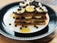 Grain free chocolate peanut butter and banana maple crepe cake 200x150 Vegan Birthday Cakes That Everyone Can Enjoy