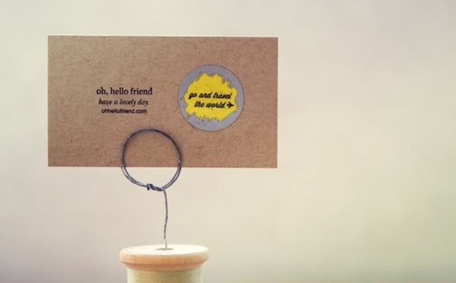 Scratch off business cards