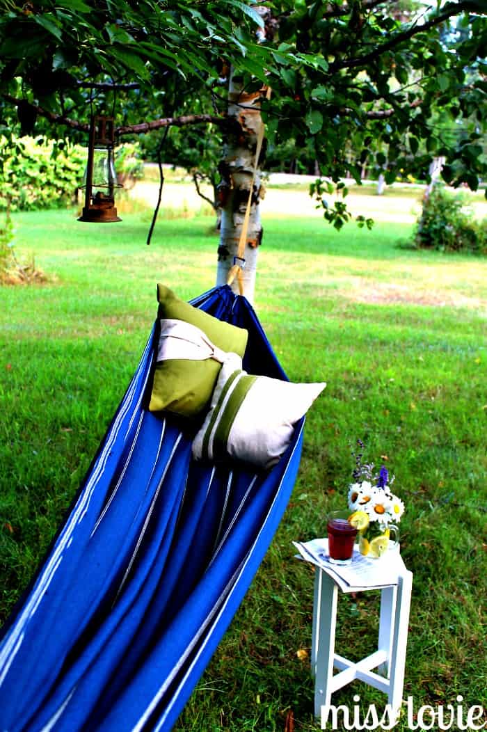 Backyard DIY hammock