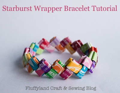 Candy wrapper bracelet