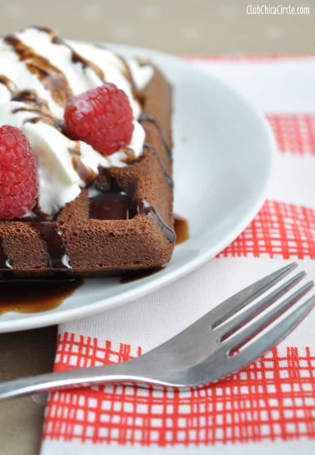 Brownie-Waffle-easy-dessert-idea