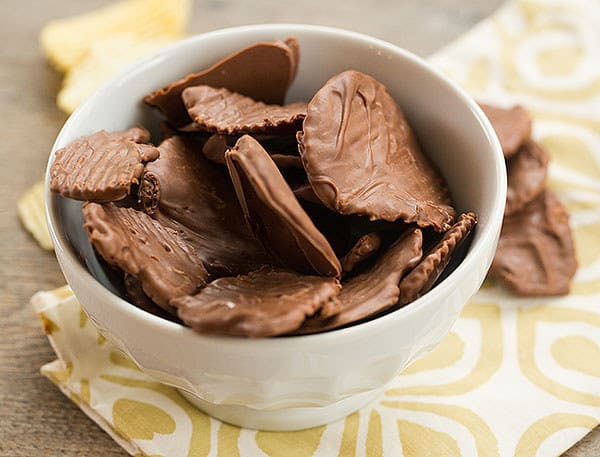 Chocolate-covered potato chips