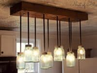 Mason Jar Chandelier 200x150 Light Up The Room With These DIY Chandeliers