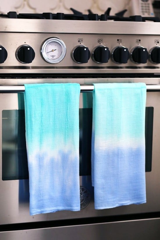 Tie dye dish towels