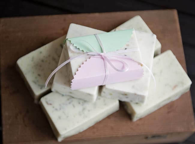 DIY paper wrapped soap