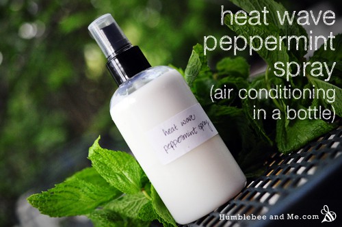 Heat wave peppermint spray