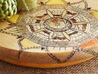 Intricate wood burning turn table 200x150 Artistic Brilliance: 15 Creative Wooden Etching Concepts