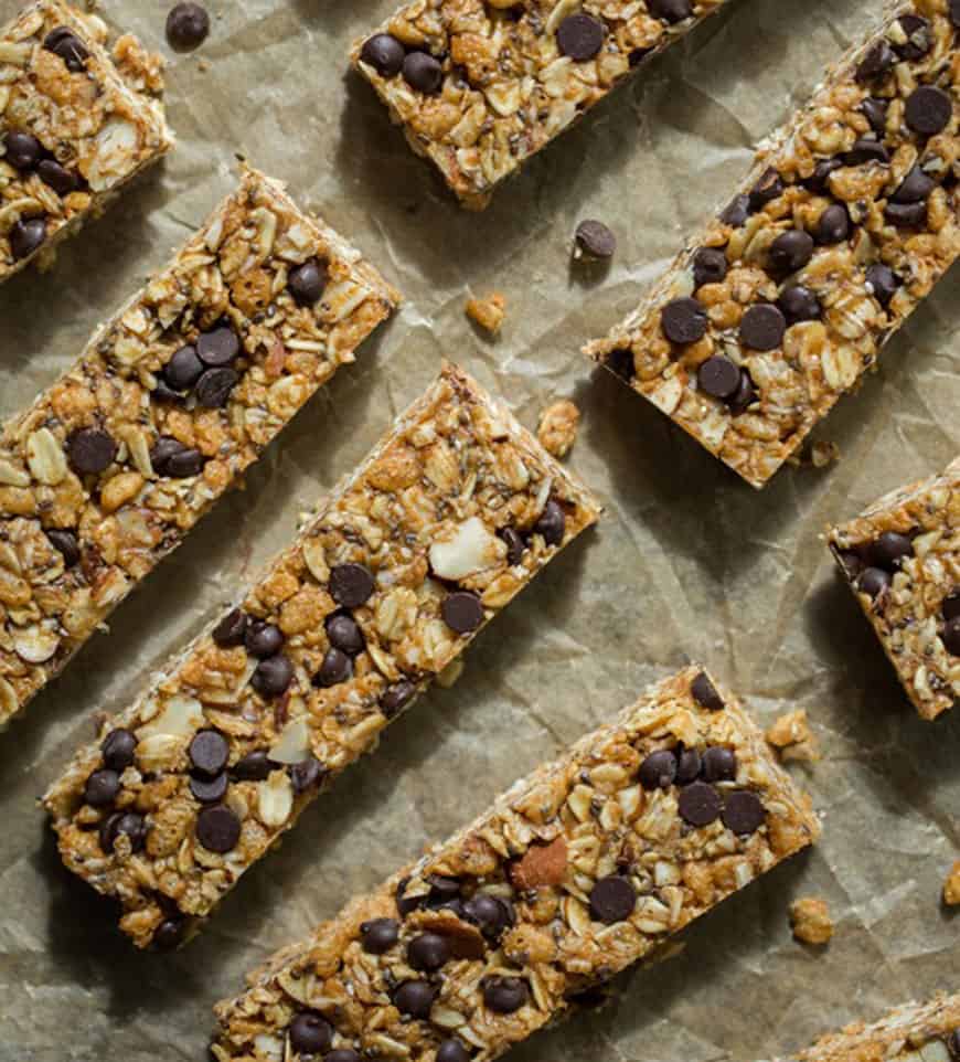 No-bake almond joy granola bars