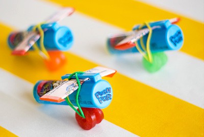 Push pop and candy airplanes