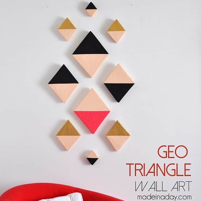 Triangle wall art