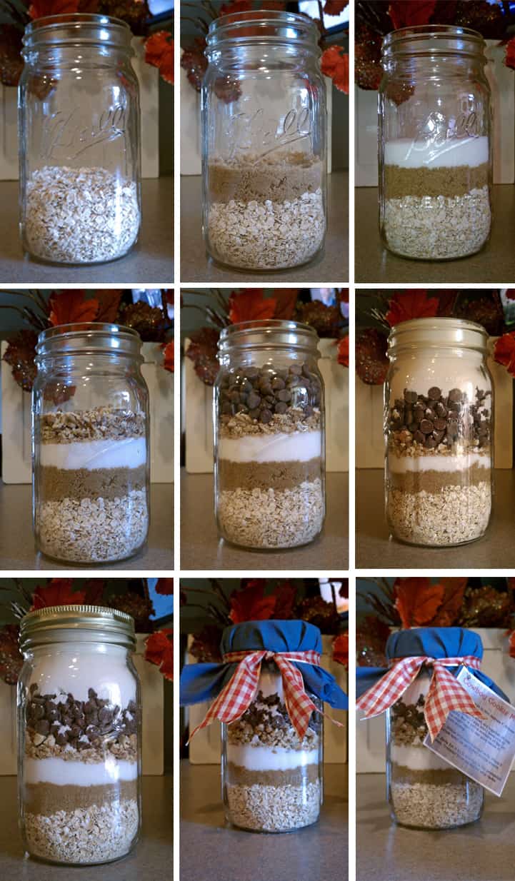 Cowboy cookies in a jar