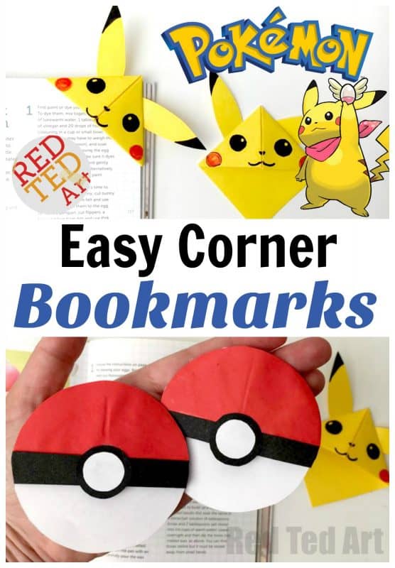 Pikachu corner bookmark