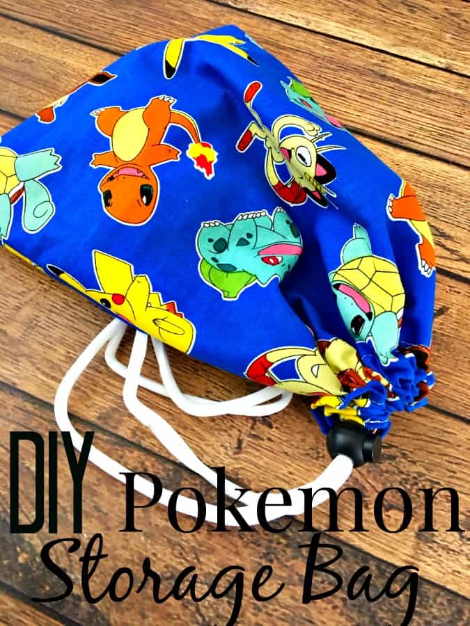 DIY Pokemon storage bag