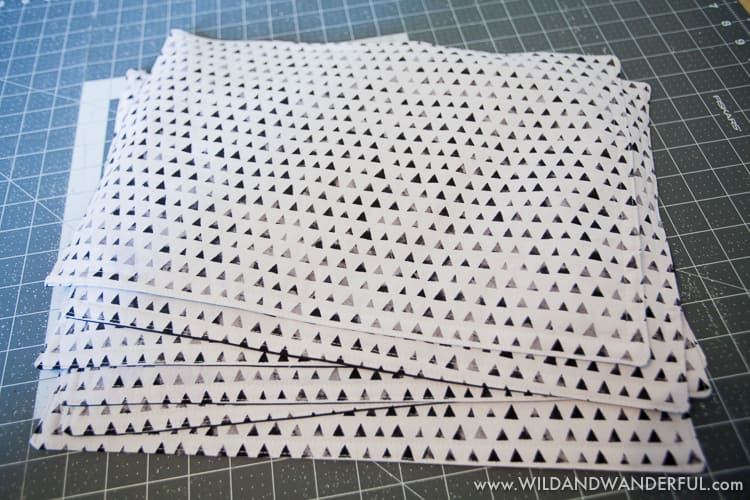 triangle placemats