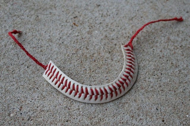 Basball stitching bracelet