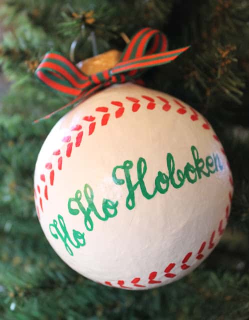 Baseball Christmas ornament