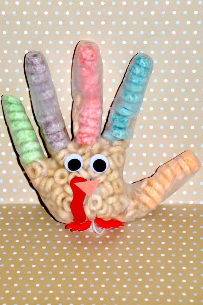 Colourful glove turkey