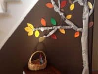 Fall newspaper tree 200x150 Festive Fun: 12 Easy Thanksgiving Crafts for Kids
