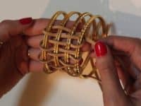 Leather wrapped bangles 200x150 Make a Style Statement: DIY Leather Jewelry