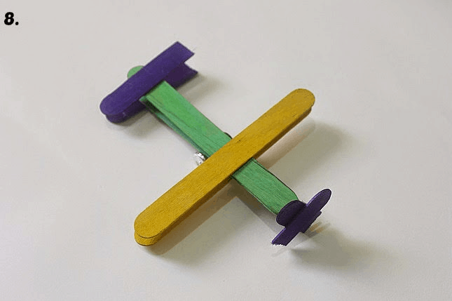 Popsicle stick glider