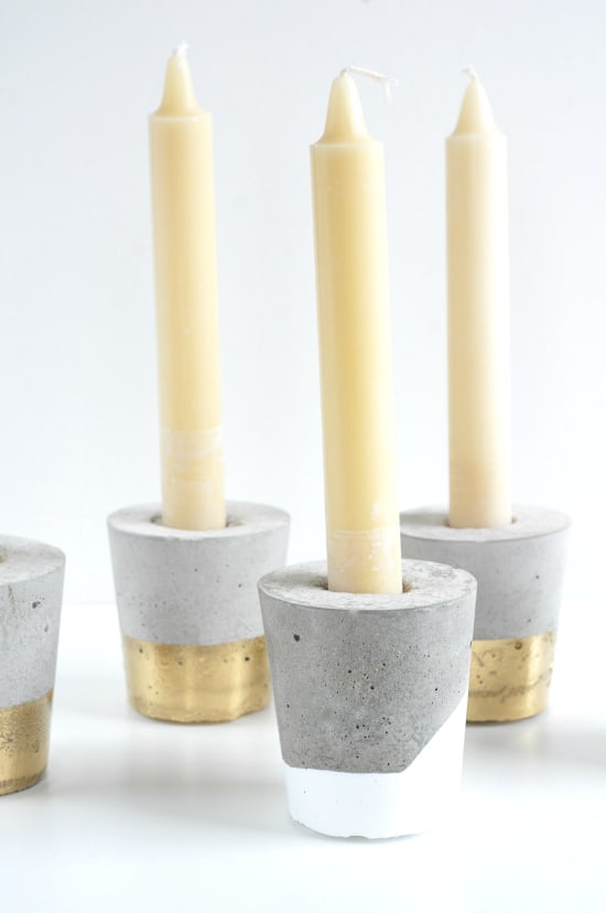 concrete-candle-holders