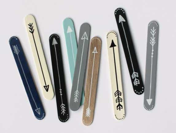 popsicle stick bookmarks