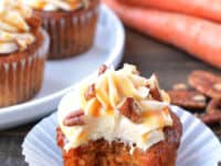 Caramel pecan carrot cupcakes 200x150 Cute and Delicious Fall Cupcakes to Keep You Cheerful in Chilly Weather