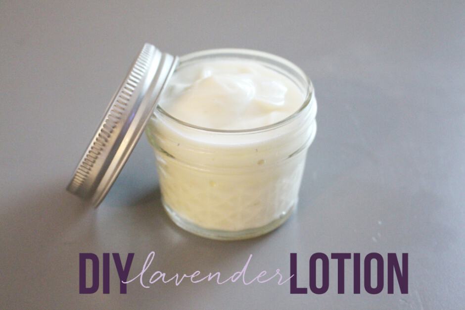 DIY lavender lime lotion