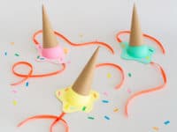 Melting Ice Cream Party Hats 200x150 Havin’ a Good Time with DIY Party Hats
