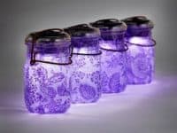 Purple lace decoupage lamps 200x150 Gorgeously Inspiring Lace Decoupage Crafts