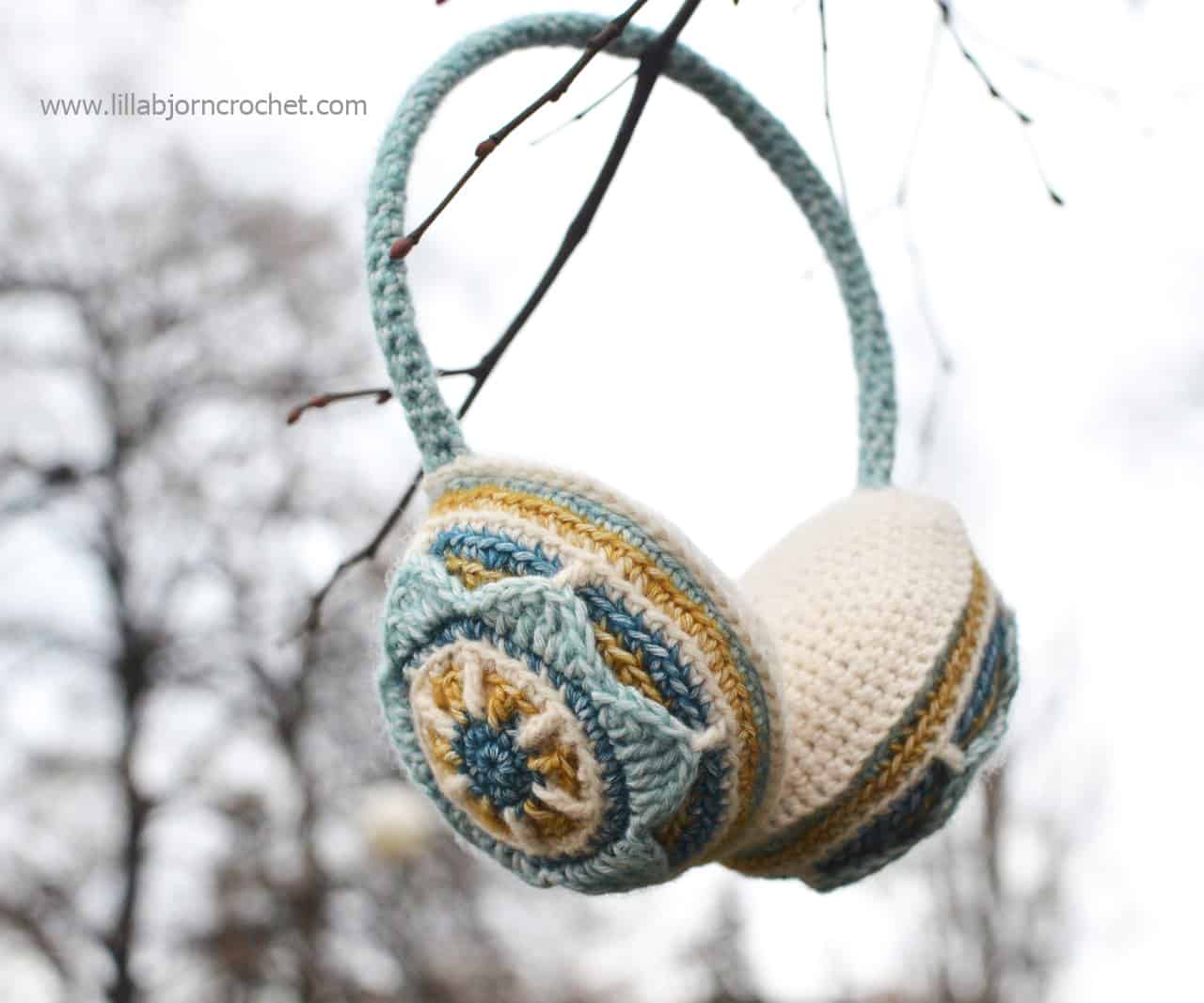 Floral Crochet Ear Muffs