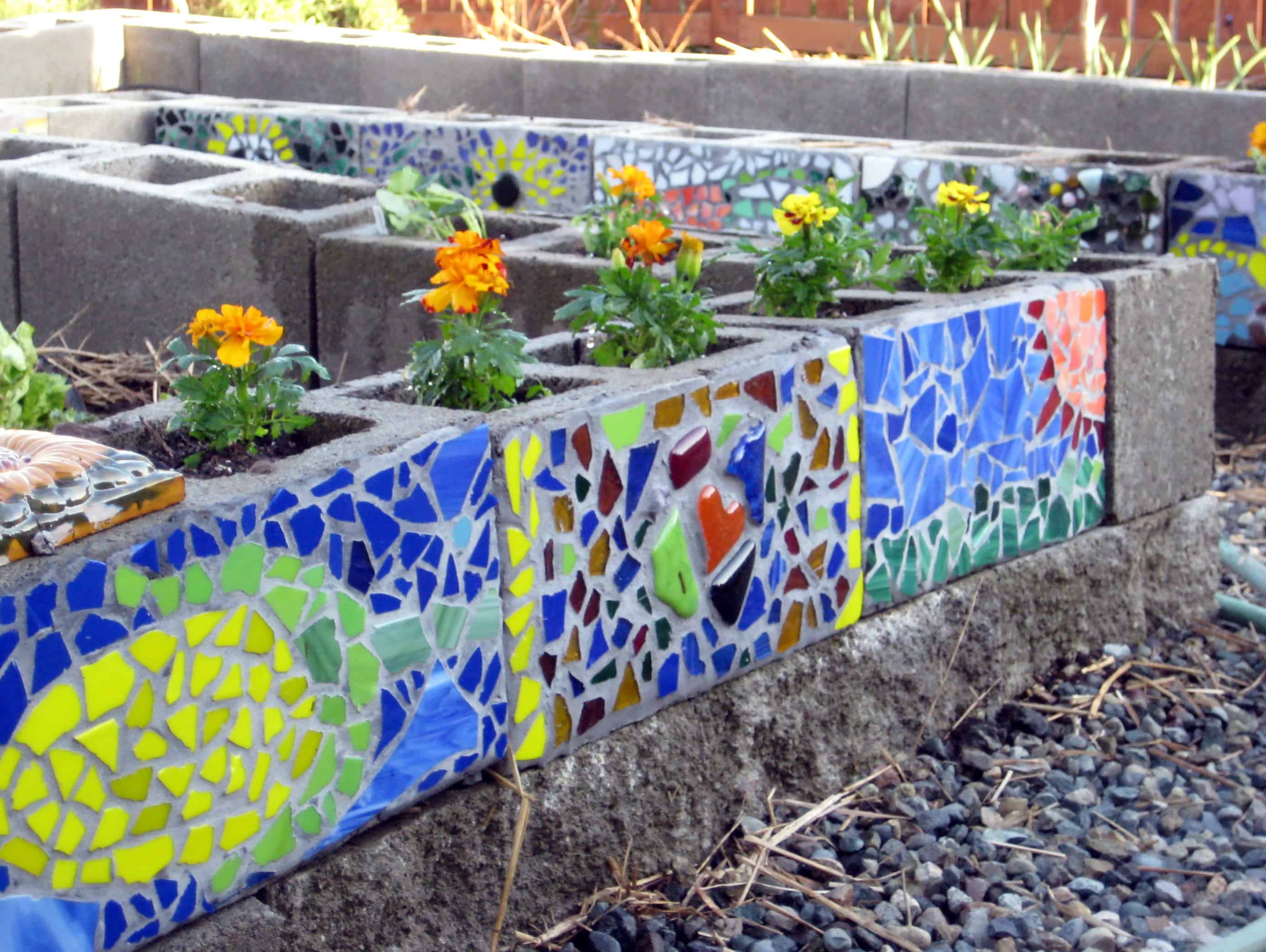 Mosaic Garden Beds
